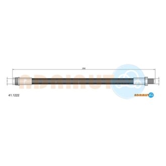 RENAULT Шланг гальмівний передн. R19, зад R21 310mmm ADRIAUTO 41.1222