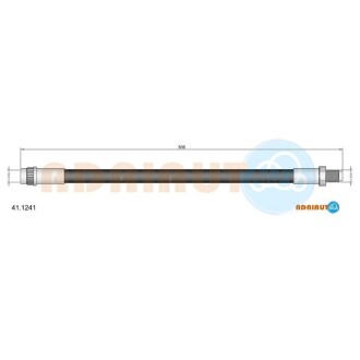 RENAULT Шланг тормозной передн. R19, зад R21 320mm Renault 19 ADRIAUTO 41.1241