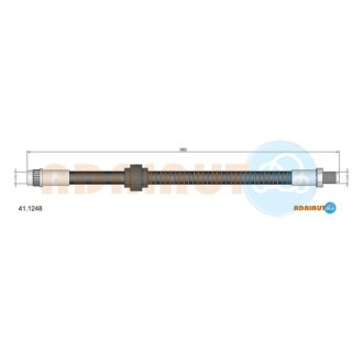 Шланг гальмівний гідравлічний ADRIAUTO 41.1248