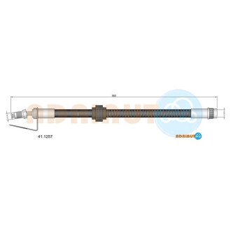 RENAULT Шланг тормозной передн. верхн. Master 98- ADRIAUTO 41.1257