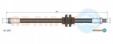 RENAULT Шланг тормозной пер. Megane II -05 ADRIAUTO 41.1271