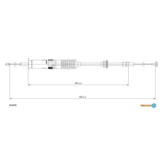 Купить SEAT Трос сцепления Ibiza 93- Seat Ibiza, Cordoba ADRIAUTO 45.0129 (фото1) подбор по VIN коду, цена 716 грн.