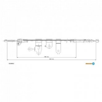 Купити Трос зупиночних гальм ADRIAUTO 52.0292.1 (фото1) підбір по VIN коду, ціна 756 грн.