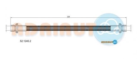 Шланг тормозов. передн. лев. TOYOTA YARIS 06- Toyota Yaris ADRIAUTO 52.1245.2