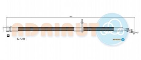 TOYOTA Шланг тормозной передний лев. RAV 4 I 94- Toyota Rav-4 ADRIAUTO 52.1266