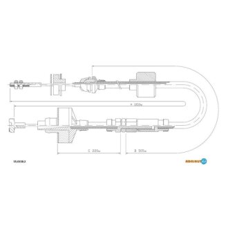 Тросик Volkswagen Golf, Vento ADRIAUTO 55.0158.2