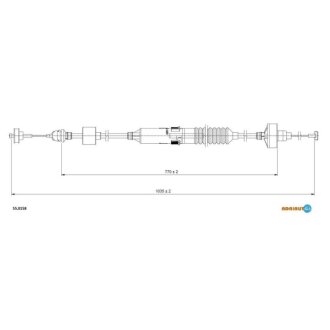 Трос сцепления Volkswagen Golf, Vento ADRIAUTO 55.0158