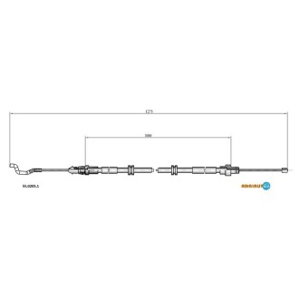 Трос ручного тормоза ADRIAUTO 55.0205.1