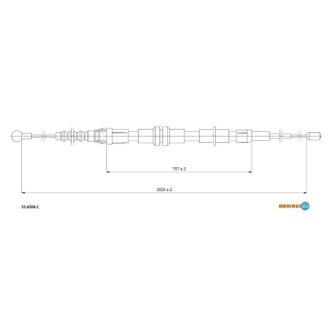 Тросик ADRIAUTO 55.0208.1