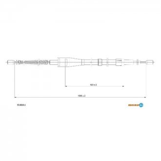 Трос остановочных тормозов Seat Ibiza, Volkswagen Polo, Skoda Fabia ADRIAUTO 5502131