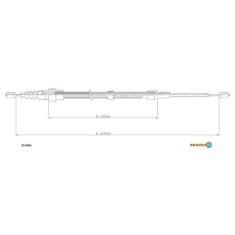 Трос ручного гальма Audi A3, Skoda Octavia, Volkswagen Golf, Bora, Seat Toledo, Leon ADRIAUTO 55.0262