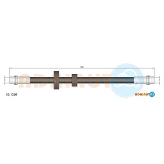 VW Шланг тормозной передний T4 90- ADRIAUTO 55.1226