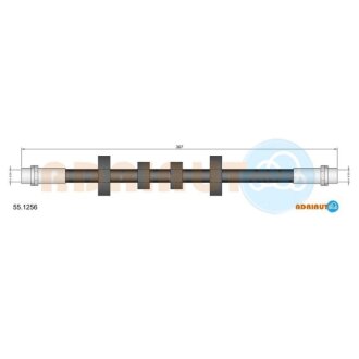 VW Шланг гальмівний пер. лів.T4 (15&quot;) ADRIAUTO 55.1256