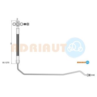 VW Шланг торм. зад. лев. AUDI A6 -05 Volkswagen Passat, Audi A6, Skoda Superb ADRIAUTO 55.1270