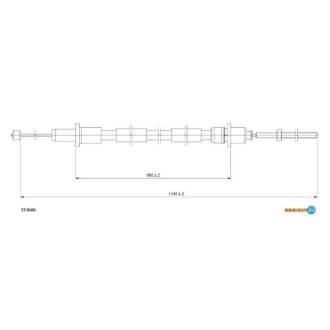 VOLVO Трос сцепления 340 86-90 (1152/860) ADRIAUTO 57.0106