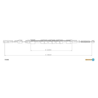 Трос ручного гальма ADRIAUTO 57.0201