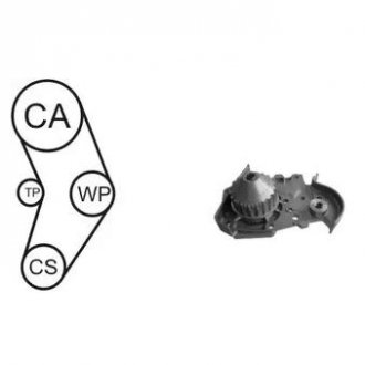 RENAULT Комплект ГРМ (помпа з прокл. + ремінь + ролик) MEGANE I 1.6 96-99, MEGANE Scenic 1.6 96-99 AIRTEX wpk-157801