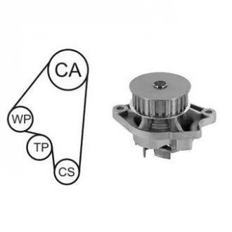 SEAT Комплект ГРМ (помпа з прокладкою + ремінь + ролик) AROSA 1.0 97-04, IBIZA III 1.6 03-09, VW CADDY II 1.4 95-03, POLO III CLASSIC 60 1.4 95-01 AIRTEX wpk-1582r02