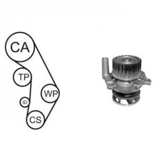 Комплект (ремень+ролик+насос) Audi A4, A3, A6, Skoda Octavia, Volkswagen Golf, Sharan, Audi TT, Seat Toledo, Volkswagen Bora, Seat Leon, Ibiza AIRTEX wpk-937707