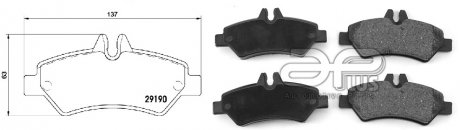 КОЛОДКИ ГАЛЬМІВНІ APLUS 71196AAP