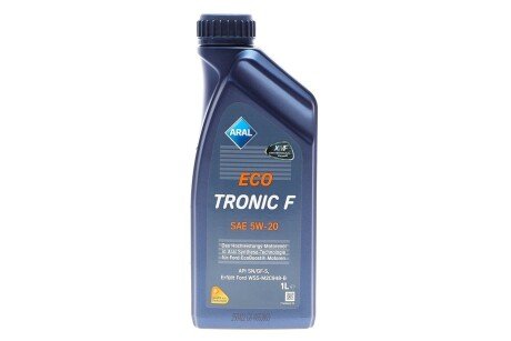 Масло 5W20 Eco Tronic F (1L) (Ford WSS-M2C948-B) ARAL ar-15318f