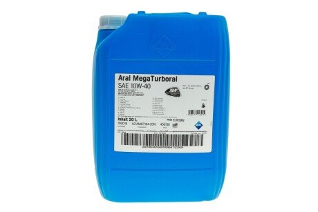 Масло 10W40 MegaTurboral (20L) (MB228.5/RLD-2/VDS-3) ARAL ar-15bc45