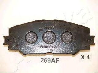 Тормозные колодки передний Toyota RAV4 06- (139x56x17,5) ASHIKA 50-02-269