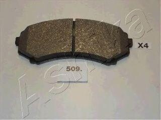 Тормозные колодки дисковые перед. Mazda Mpv I Mitsubishi Grandis, Pajero 2.0D-4.5 12.90- ASHIKA 50-05-509