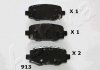 Купить Комплект тормозных колодок Fiat 500X Jeep Renegade 1.0-2.0D 07.14- ASHIKA 51-09-913 (фото2) подбор по VIN коду, цена 1105 грн.