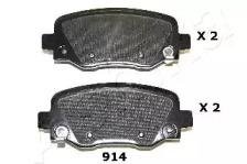 Колодки гальмівні зад. Jeep Cherokee 2.0-3.2 13- ASHIKA 51-09-914