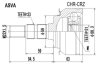 Купити ШРУС НАРУЖНЫЙ 31X55X33 (CHEVROLET CRUZE (J300) 2009-) ASVA chrcrz (фото1) підбір по VIN коду, ціна 3304 грн.