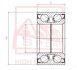 Купити ПОДШИПНИК СТУПИЧНЫЙ ПЕРЕДНИЙ 42X80X45 (MAZDA 626 GE 1991-1997) Mazda Xedos 6, Xedos 9, 626, KIA Shuma, Carens, Mazda 6 ASVA dac 42800045 (фото1) підбір по VIN коду, ціна 955 грн.