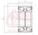 Купить ПОДШИПНИК СТУПИЧНЫЙ ПЕРЕДНИЙ 43X82X45X45 (TOYOTA ALTEZZAALTEZZA GITA GXE15JCE15 Toyota Camry, Lexus ES, Toyota Rav-4, Lexus RX, Toyota Avensis, Avalon ASVA dac 43820045 (фото1) подбор по VIN коду, цена 1234 грн.