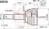 Купить ШРУС НАРУЖНЫЙ 23x55x25 (NISSAN SUNNY B15ALMERA N16 2000-2005) Nissan Sunny, Almera ASVA ns-17 (фото1) подбор по VIN коду, цена 2352 грн.