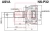 Купити ШРУС НАРУЖНЫЙ 26x67.2x29 (NISSAN PATHFINDER R51M 2005-) ASVA ns-p32 (фото1) підбір по VIN коду, ціна 3524 грн.