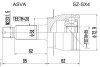 Купити ШРУС НАРУЖНЫЙ 29x58x28 (SUZUKI SX4 RW415RW416RW419RW420 2006-) Suzuki SX4 ASVA szsx4 (фото1) підбір по VIN коду, ціна 2704 грн.