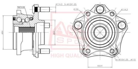 СТУПИЦА ПЕРЕДНЯЯ (SUZUKI GRAND VITARA JB416JB420JB627 2006-) ASVA szwh-gvjbmf