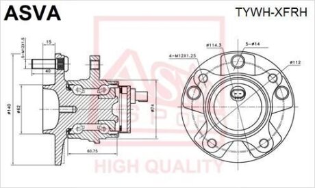 СТУПИЦА ПЕРЕДНЯЯ ПРАВАЯ (TOYOTA MARK X GRX120 2004-2009) ASVA tywhxfrh