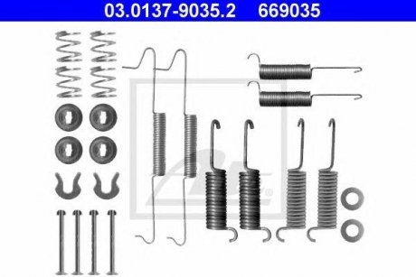 Комплектующие для тормозных колодок Volkswagen Transporter ATE 03013790352