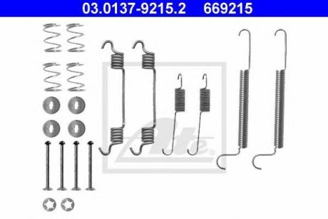 Комплект монтажний колодок Opel Astra, Vectra, Zafira, Combo ATE 03.0137-9215.2