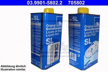 Купить Тормозная жидкость SL DOT4 1L ATE 03.9901-5802.2 (фото1) подбор по VIN коду, цена 581 грн.