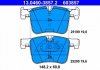 Купити Комплект гальмівних колодок з 4 шт. дисків BMW F20, X3, F30, F34, F32, F31, F22, F33, F21, F36, X4 ATE 13046038572 (фото2) підбір по VIN коду, ціна 3724 грн.