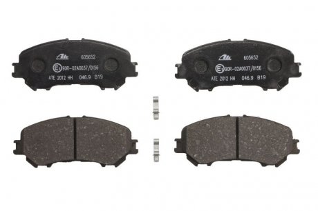 Комплект гальмівних колодок з 4 шт. дисків Nissan Qashqai, X-Trail, Renault Kadjar, Koleos ATE 13.0460-5652.2