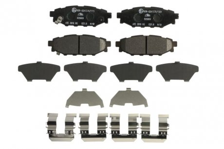 Комплект гальмівних колодок з 4 шт. дисків Subaru Forester, Outback, Legacy, XV, Impreza ATE 13.0460-5669.2