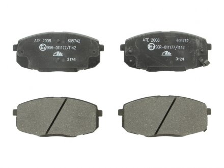 Комплект тормозных колодок, дисковый тормоз KIA Ceed, Pro Ceed, Hyundai I30, Renault Laguna ATE 13.0460-5742.2