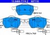 Купить Комплект тормозных колодок из 4 шт. дисков Audi A4, Volkswagen Passat, Audi A6, Skoda Superb ATE 13.0460-7110.2 (фото1) подбор по VIN коду, цена 2059 грн.