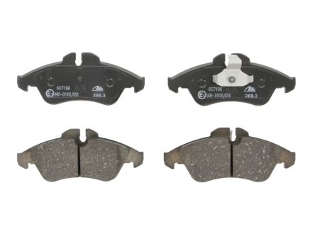 Комплект гальмівних колодок з 4 шт. дисків Peugeot 605, 406, Mercedes Vito, V-Class, Peugeot 607 ATE 13046071962