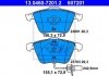 Купити Комплект гальмівних колодок з 4 шт. дисків Audi A6, A4, A8 ATE 13046072012 (фото1) підбір по VIN коду, ціна 3288 грн.