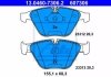 Купить Колодки тормозные дисковые, Комплект BMW E65, E66 ATE 13046073062 (фото1) подбор по VIN коду, цена 5008 грн.