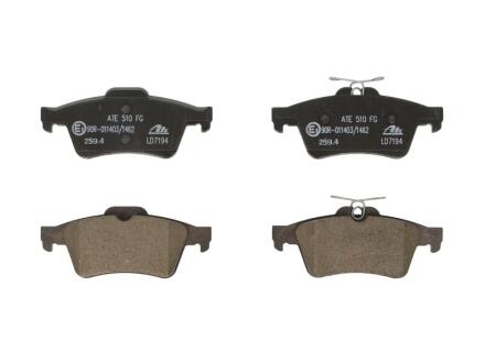 Керамічні гальмівні колодки задн, CHEVROLET VECTRA FORD FOCUS IV, KUGA III, TOURNEO CONNECT, TRANSIT CONNECT NISSAN PRIMERA OPEL SIGNUM, VECTRA C, VECTRA C GTS SAAB 9-3 1.5-3.2 02.98- ATE 13047071942